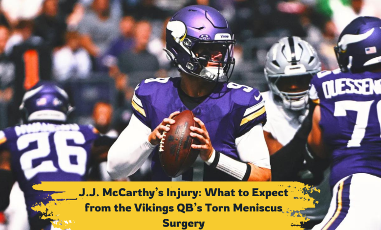 J.J. McCarthy’s Injury, the Vikings QB’s Torn Meniscus Surgery